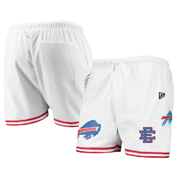 Men's Buffalo Bills Pro White Red Mesh Shorts