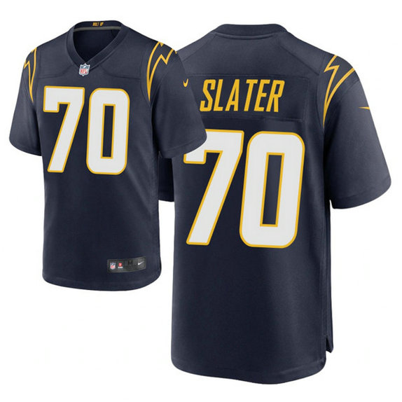 Men's Chargers #70 Rashawn Slater 2021 NFL Draft Alternate Game Jersey - Navy