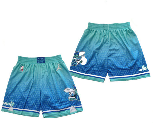 Men's Charlotte Hornets 75th Anniversary Blue Mitchell & Ness Shorts 