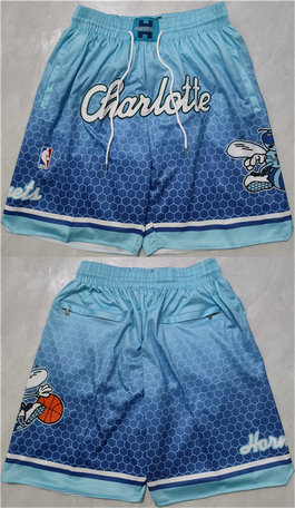 Men's Charlotte Hornets Teal Blue Shorts
