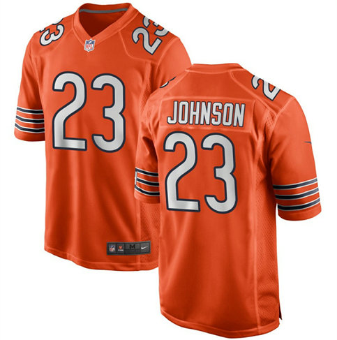 Men's Chicago Bears #23 Roschon Johnson Orange Stitched Game Jersey