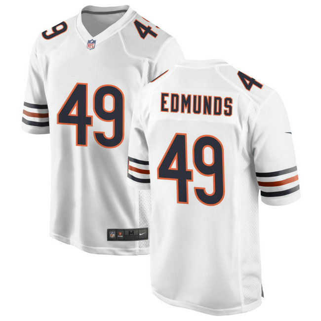 Men's Chicago Bears #49 Tremaine Edmunds White Vapor untouchable Limited Stitched Jersey