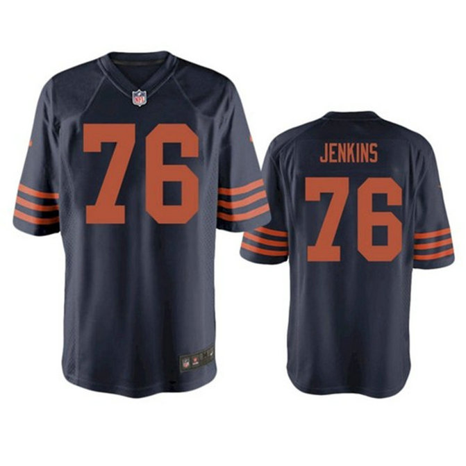 Men's Chicago Bears #76 Teven Jenkins 2021 Vapor Untouchable Stitched NFL Limited Jersey