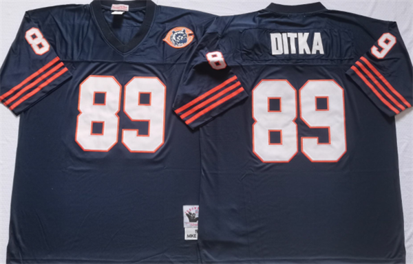 Men's Chicago Bears #89 DITKA Navy Limited Stitched JerseyS