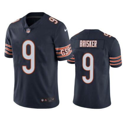 Men's Chicago Bears #9 Jaquan Brisker Navy Vapor untouchable Limited Stitched Jersey