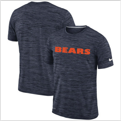 Men's Chicago Bears Nike Navy Velocity Performance T-Shirt
