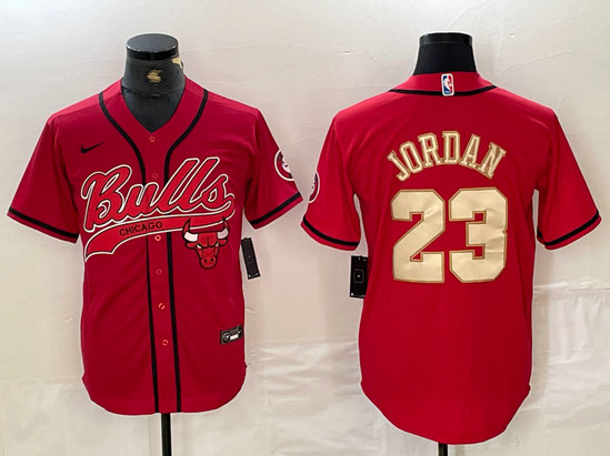 Men's Chicago Bulls #23 Michael Jordan Camo Cool Base Stitched Baseball Jersey 5