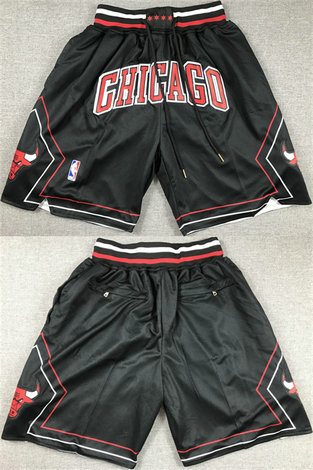 Men's Chicago Bulls Black Shorts 