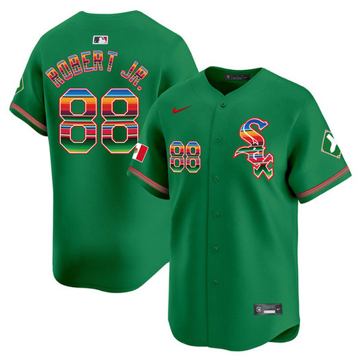 Men's Chicago White Sox #88 Luis Robert Jr. Green Mexico Vapor Premier Limited Stitched Baseball Jersey