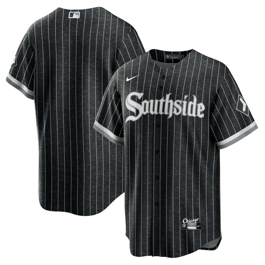 Men's Chicago White Sox Nike Black Blank 2021 City Connect Jersey