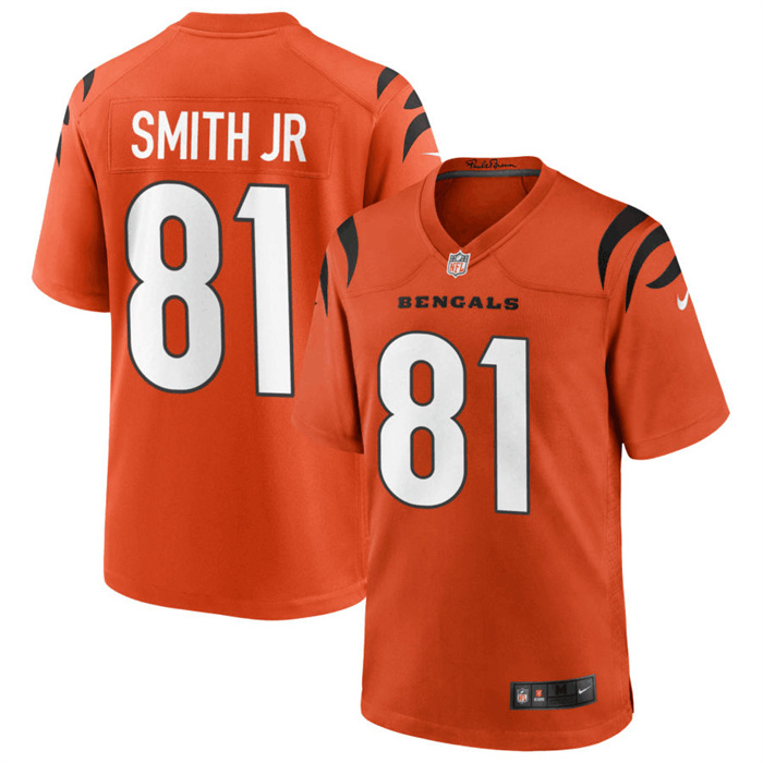 Men's Cincinnati Bengals #81 Irv Smith Jr. Orange Jersey