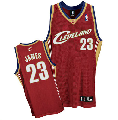 Men's Cleveland Cavaliers #23 LeBron James Red Stitched Basketball Jersey