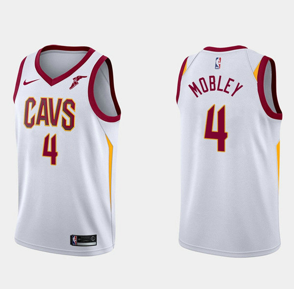 Men's Cleveland Cavaliers #4 Evan Mobley White Association Edition Stitched Basketball Jersey