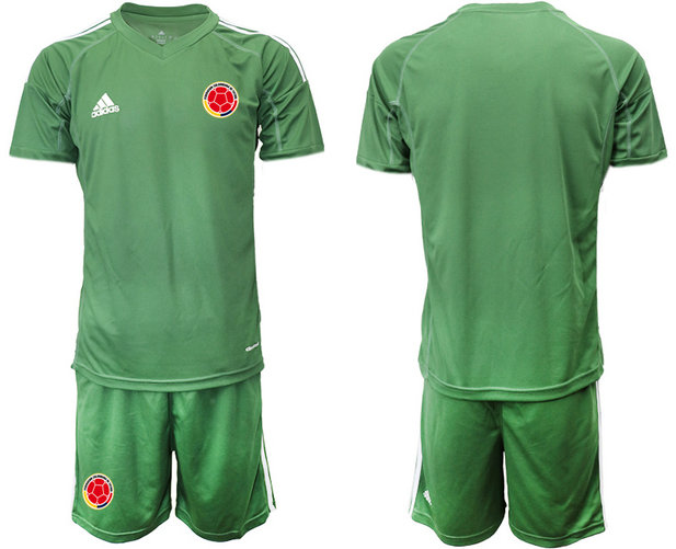 Men's Colombia Green goalkeeper Jersey