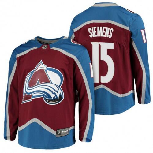 Men's Colorado Avalanche #15 Duncan Siemens Red Stitched Jersey