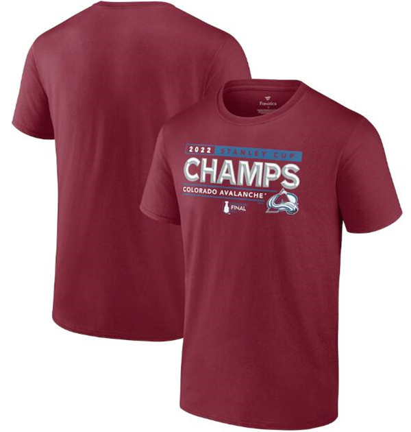 Men's Colorado Avalanche Burgundy 2022 Stanley Cup Champions Winger T-Shirt
