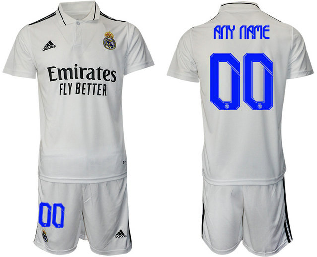 Men's Custom Real Madrid Home Jersey Any Name