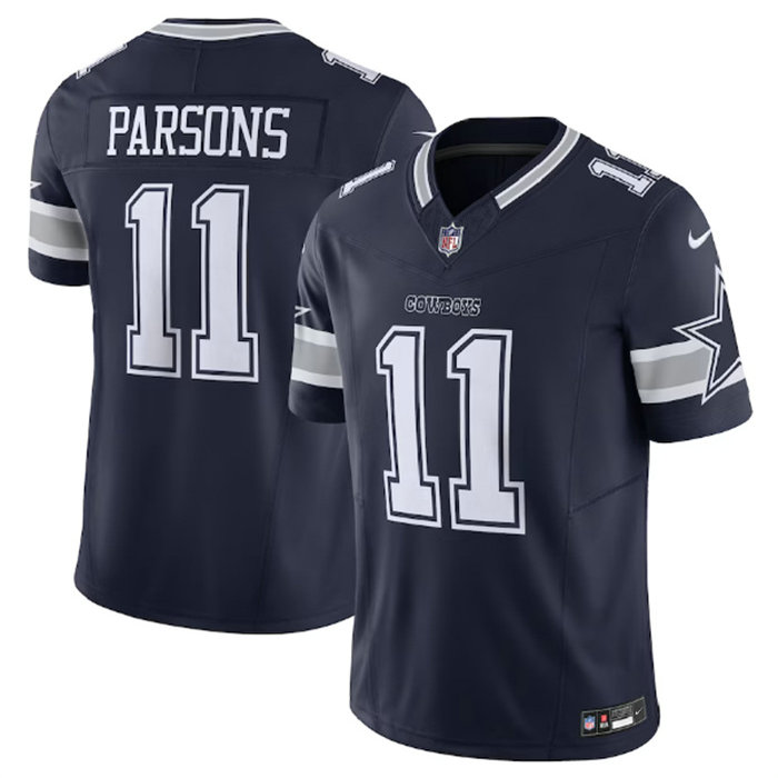 Men's Dallas Cowboys #11 Micah Parsons Navy 2023 F.U.S.E. Limited Stitched Football Jersey