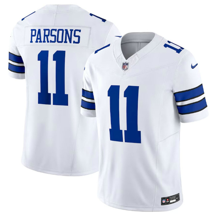 Men's Dallas Cowboys #11 Micah Parsons White 2023 F.U.S.E. Limited Stitched Football Jersey