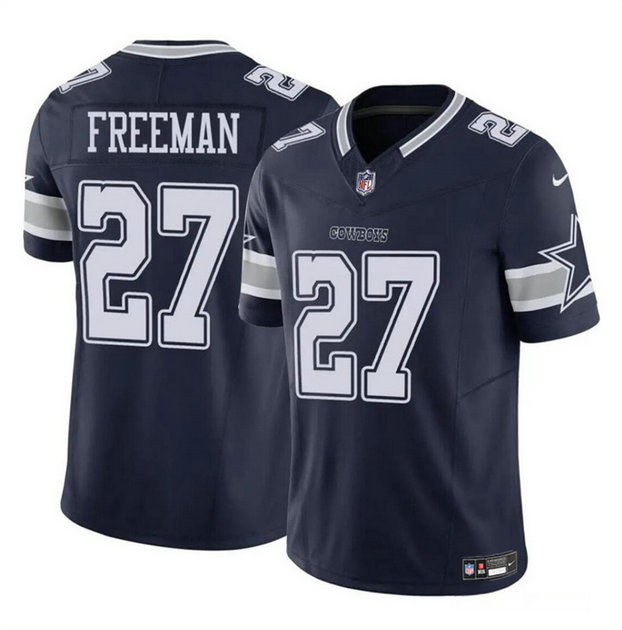 Men's Dallas Cowboys #27 Royce Freeman Navy 2023 F.U.S.E Vapor Untouchable Limited Stitched Football Jersey