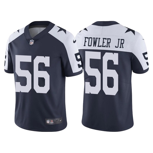 Men's Dallas Cowboys #56 Dante Fowler Jr. Navy White Vapor Limited Stitched Jersey