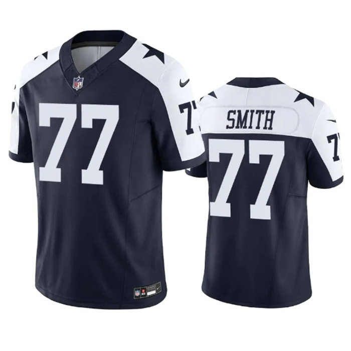 Men's Dallas Cowboys #73 Tyler Smith Navy 2023 F.U.S.E. Vapor Limited Stitched Football JerseyS