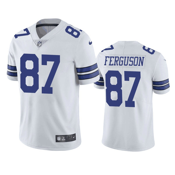 Men's Dallas Cowboys #87 Jake Ferguson White Vapor Untouchable Limited Football Stitched Jersey