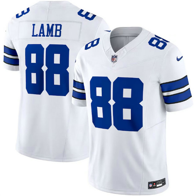 Men's Dallas Cowboys #88 CeeDee Lamb White 2023 F.U.S.E. Vapor Untouchable Stitched Football Jersey