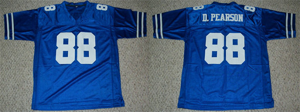 Men's Dallas Cowboys #88 Drew Pearson Blue Old Style Stitched Football Jersey