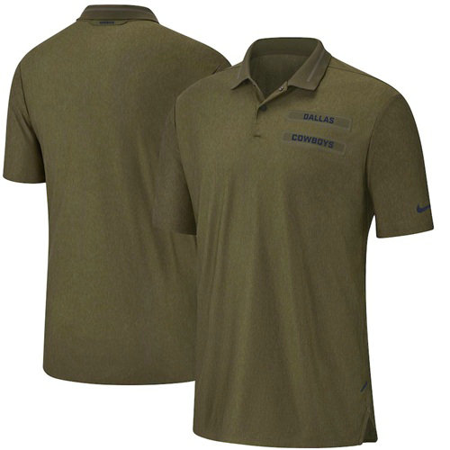 Men's Dallas Cowboys Salute to Service Sideline Polo Olive