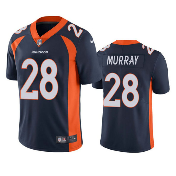 Men's Denver Broncos #28 Latavius Murray Navy Vapor Untouchable Stitched Jersey