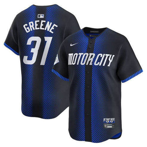 Men's Detroit Tigers ACTIVE PLAYER Custom 2024 Navy City Connect Cool Base Limited Jersey
