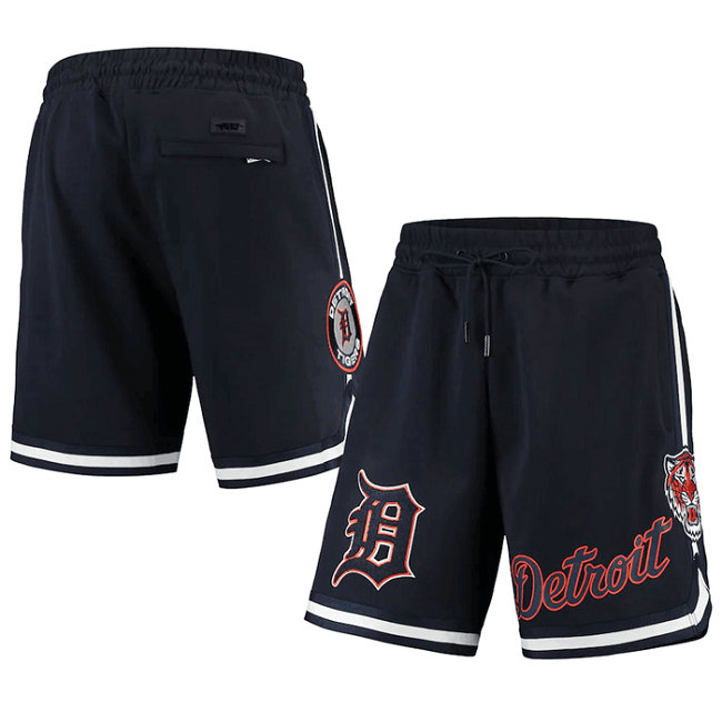 Men's Detroit Tigers Navy Team Shorts