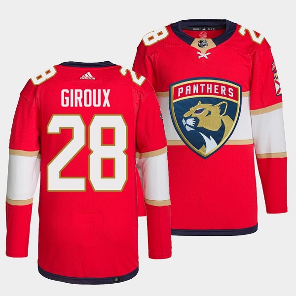 Men's Florida Panthers #28 Claude Giroux Red Stitched Jersey