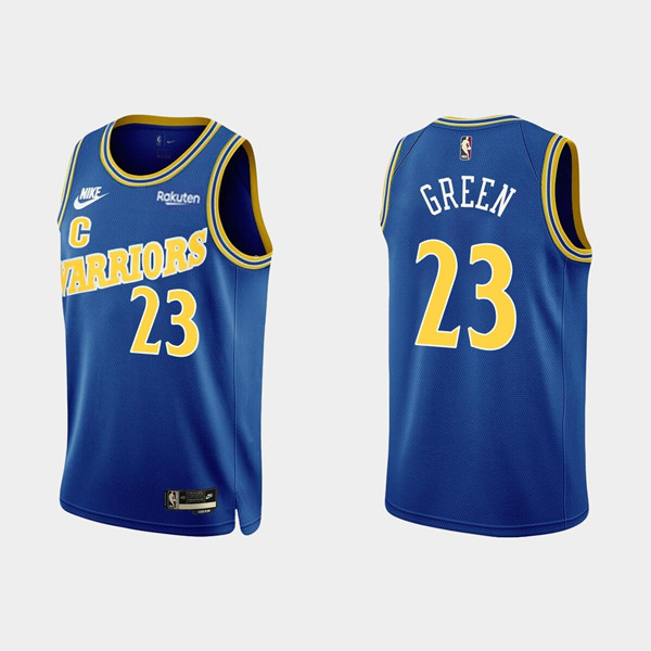 Men's Golden State Warriors #23 Draymond Green 2022 Classic Edition Royal Stitched Basketball Jersey