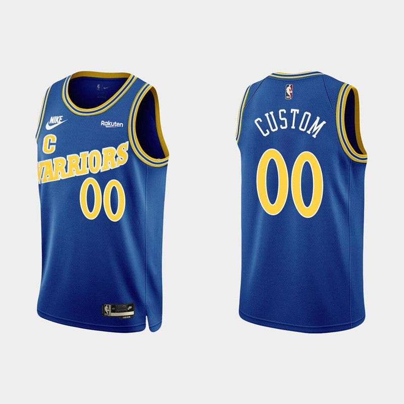 Men's Golden State Warriors Active Player Custom 2022 Classic Edition Royal Stitched Basketball Jersey
