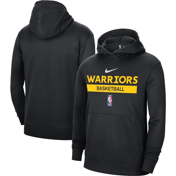 Men's Golden State Warriors Black Spotlight Fleece Overhead Hoodie