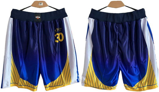 Men's Golden State Warriors Blue Shorts 