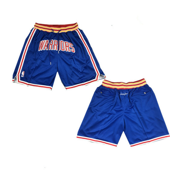 Men's Golden State Warriors Blue Shorts