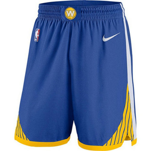 Men's Golden State Warriors Nike Blue Icon Swingman Basketball Shorts