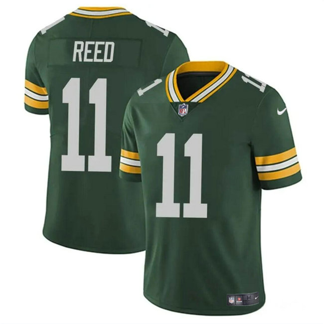 Men's Green Bay Packers #11 Jayden Reed Green Vapor Untouchable Stitched Jersey