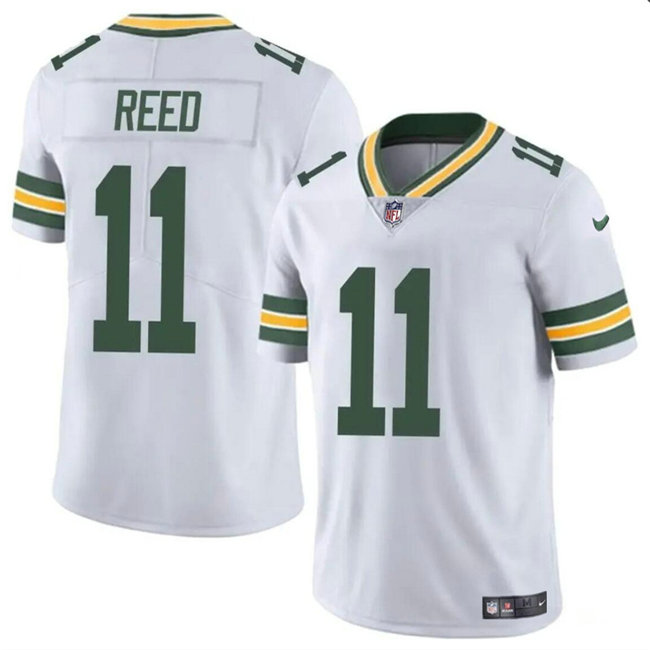 Men's Green Bay Packers #11 Jayden Reed White Vapor Untouchable Stitched Jersey