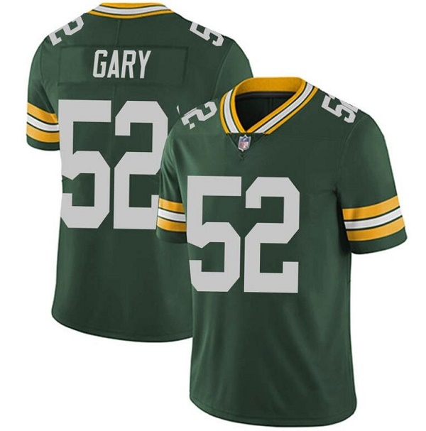 Men's Green Bay Packers #52 Rashan Gary Green Stitched Football Jersey