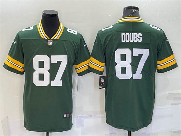 Men's Green Bay Packers #87 Romeo Doubs Green Vapor Untouchable Limited Stitched Jersey