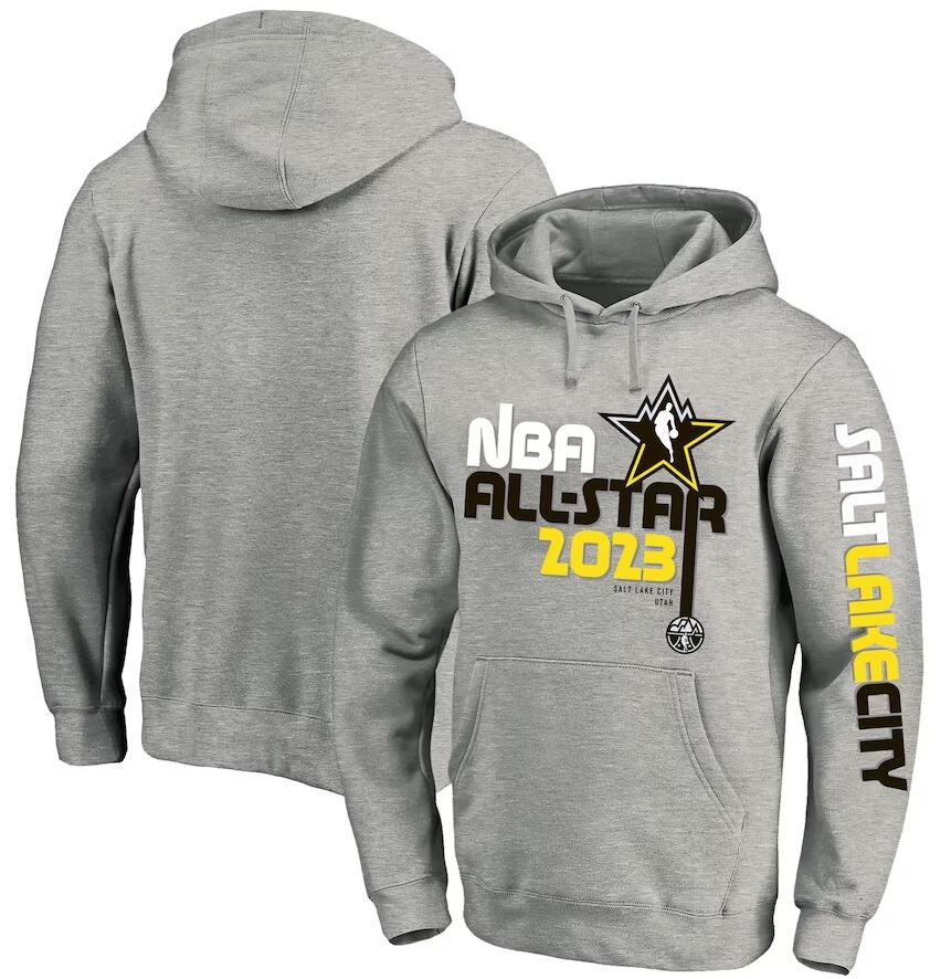 Men's Heather Gray 2023 All-Star Game Big & Tall Pullover Hoodie
