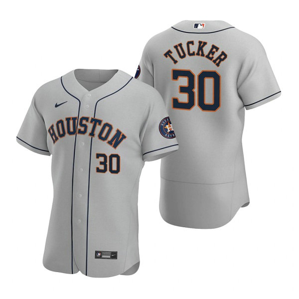 Men's Houston Astros #30 Kyle Tucker Gray Flex Base Stitched JerseyS