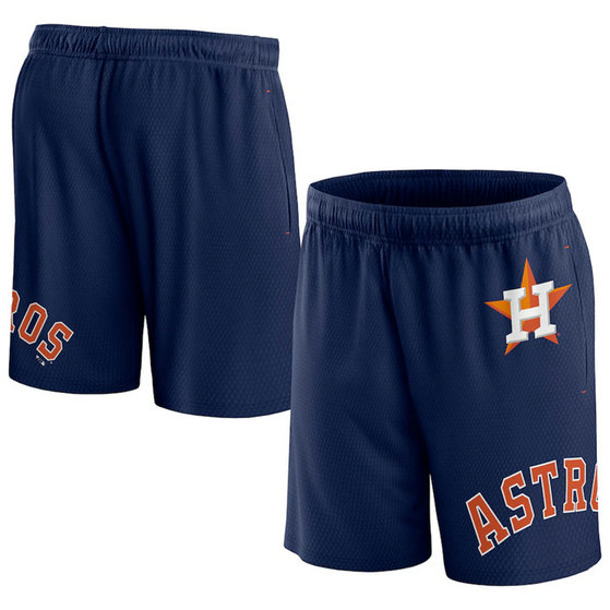 Men's Houston Astros Navy Clincher Mesh Shorts