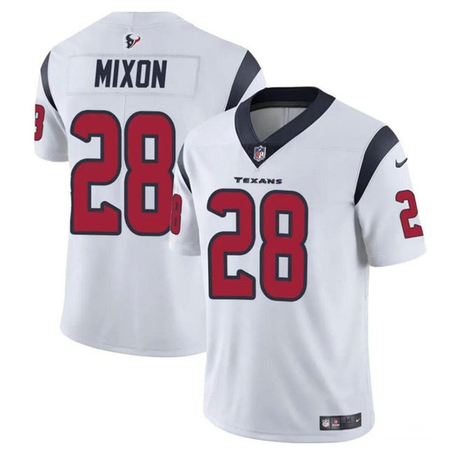 Men's Houston Texans #28 Joe Mixon White Vapor Untouchable Stitched Football Jersey