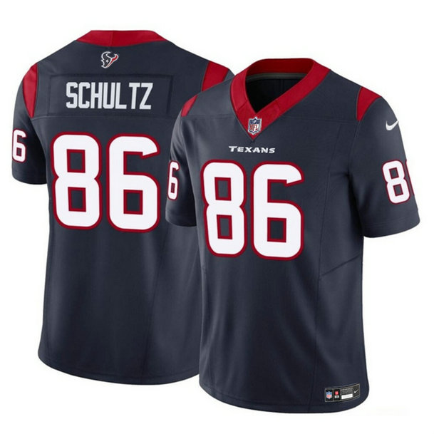 Men's Houston Texans #86 Dalton Schultz Navy 2023 F.U.S.E Vapor Untouchable Stitched Football Jersey