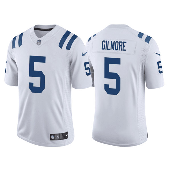 Men's Indianapolis Colts #5 Stephon Gilmore White Stitched Football Jerseys